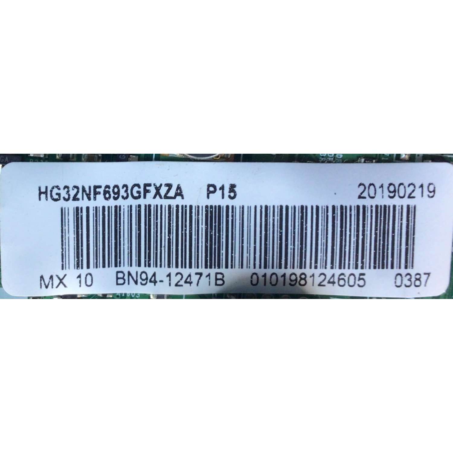 MAIN PARA TV SAMSUNG / NUMERO DE PARTE BN94-12471B / BN41-02612A / BN9412471B / 12471B / BN97-13516B / DISPLAY HV320FHB-N10 / MODELO HG32NF693GFXZA UA01 - Imagen 2